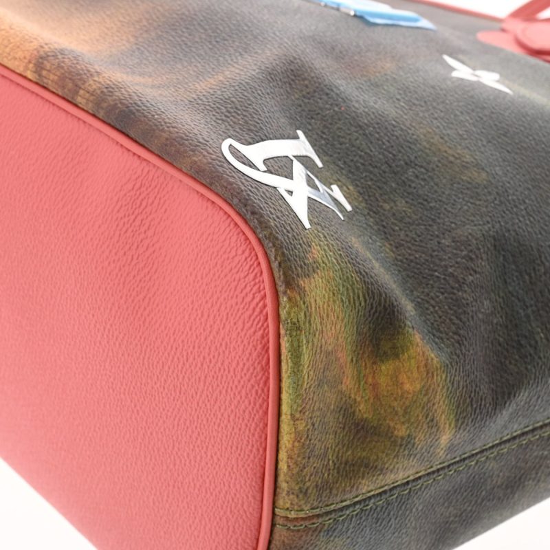 LOUIS VUITTON Da Vinci Masters Collection Neverfull MM Poppy Petal M43373 Women's Leather Tote Bag - Logoexplore - Image 7