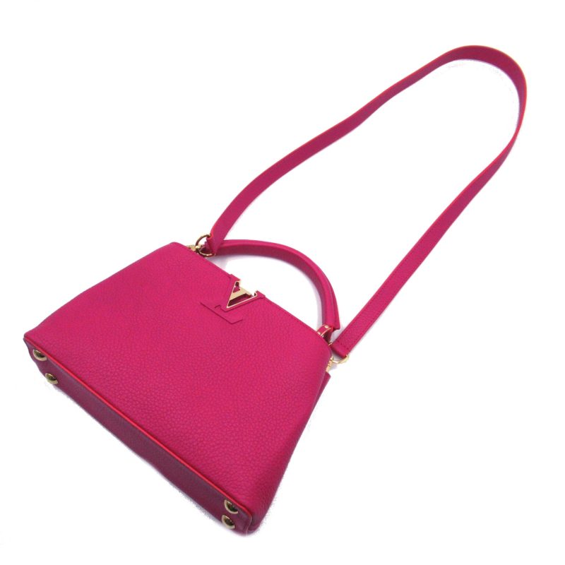 LOUIS VUITTON CapucineBB Pink Taurillon Clemence Leather leather M90294 - Logoexplore - Image 6