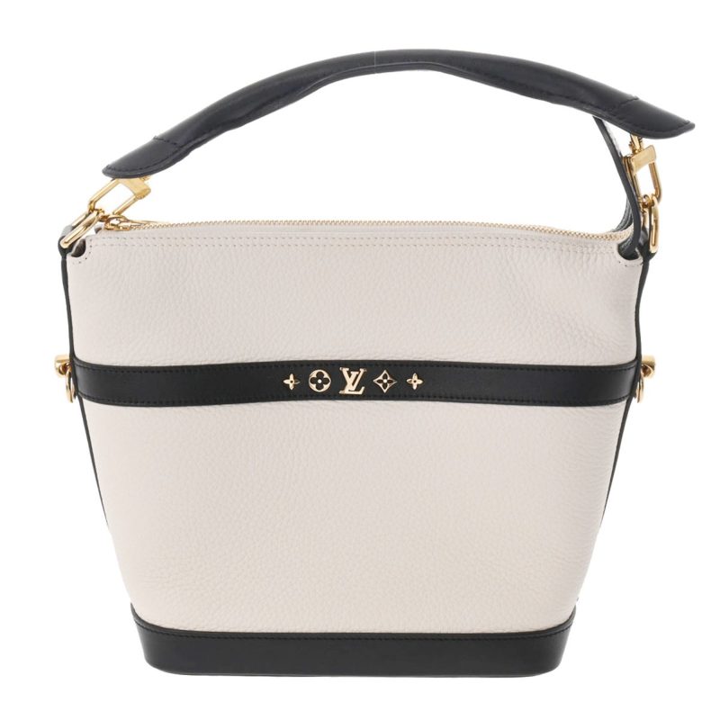 LOUIS VUITTON Cruiser PM Ivory Black M57813 Ladies Calf Bag - Logoexplore