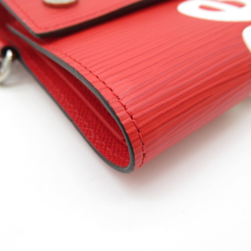 LOUIS VUITTON Chain Wallet [Supreme] Red Epi leather M67755 - Logoexplore - Image 10