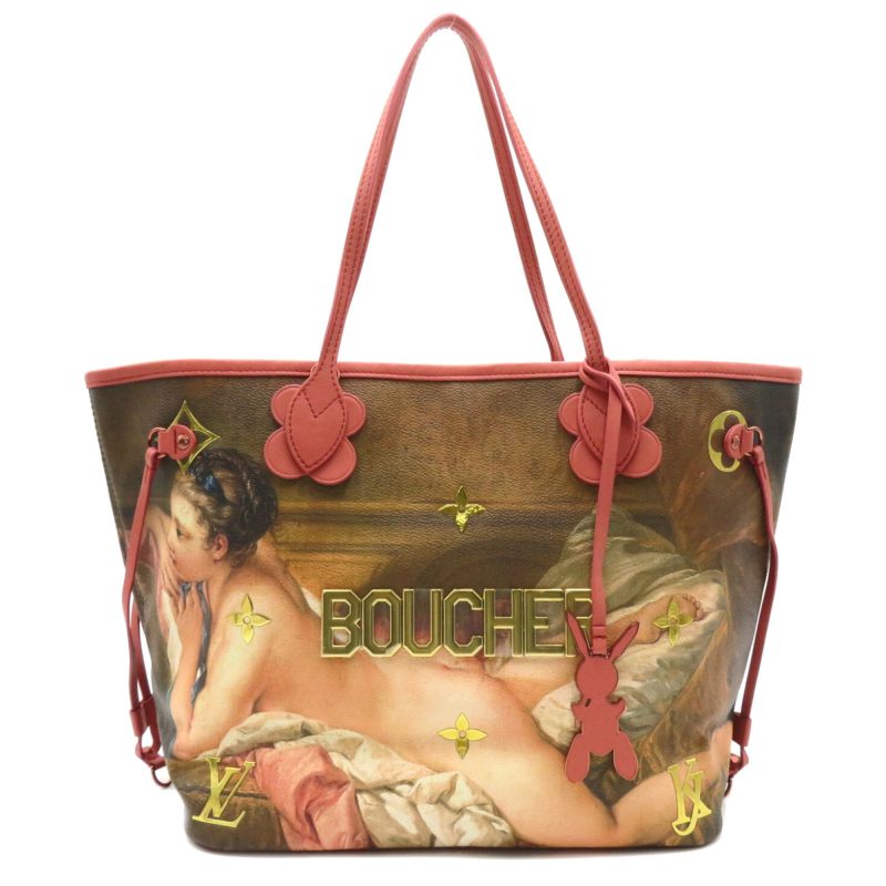 LOUIS VUITTON Boucher Neverfull MM Pink Masters collection PVC coated canvas M43357 - Logoexplore
