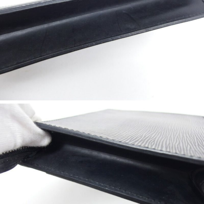 LOUIS VUITTON Epi Pochette Homme Clutch Bag Black M52522 - Logoexplore - Image 8