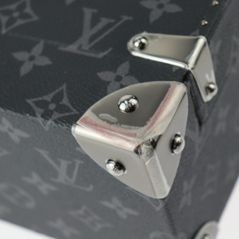 LOUIS VUITTON Fragrance Box Other Bag M20078 Monogram Eclipse Leather Black Silver Hardware Trunk Vanity - Logoexplore - Image 5