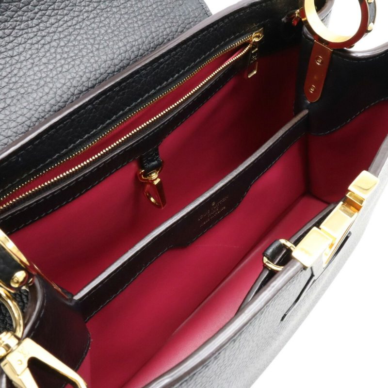 LOUIS VUITTON Capucines MM Handbag Shoulder Bag Taurillon Leather Black M42259 - Logoexplore - Image 5