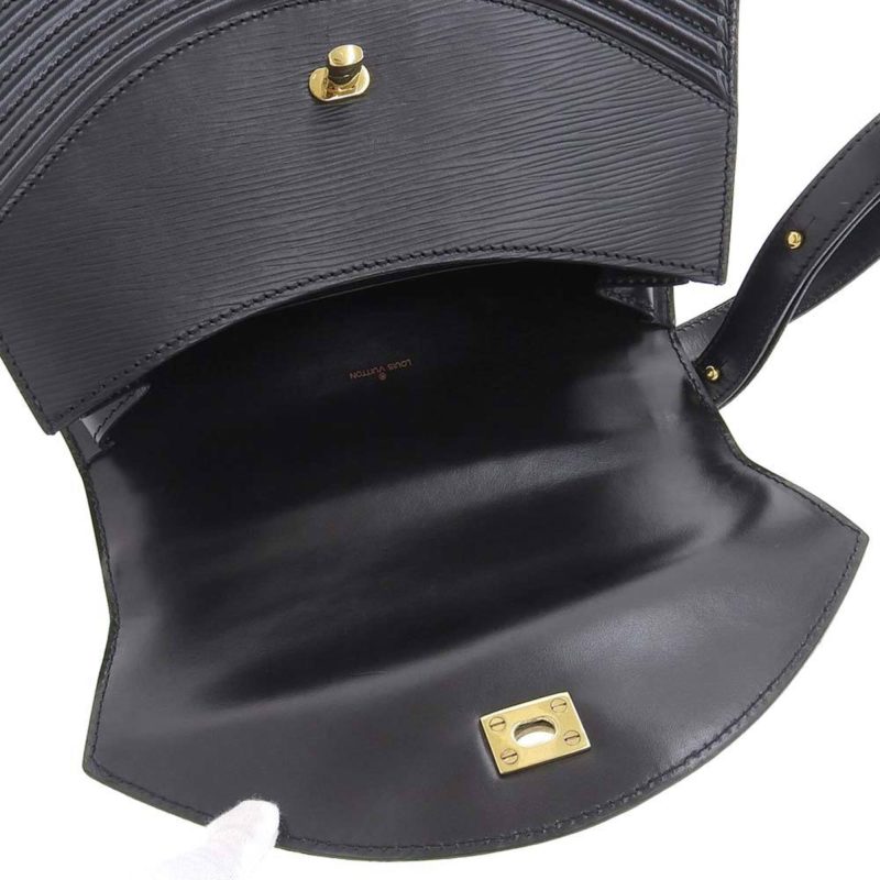 Louis Vuitton Epi Tilsit Vintage Handbag Noir Black M52482 - Logoexplore - Image 9