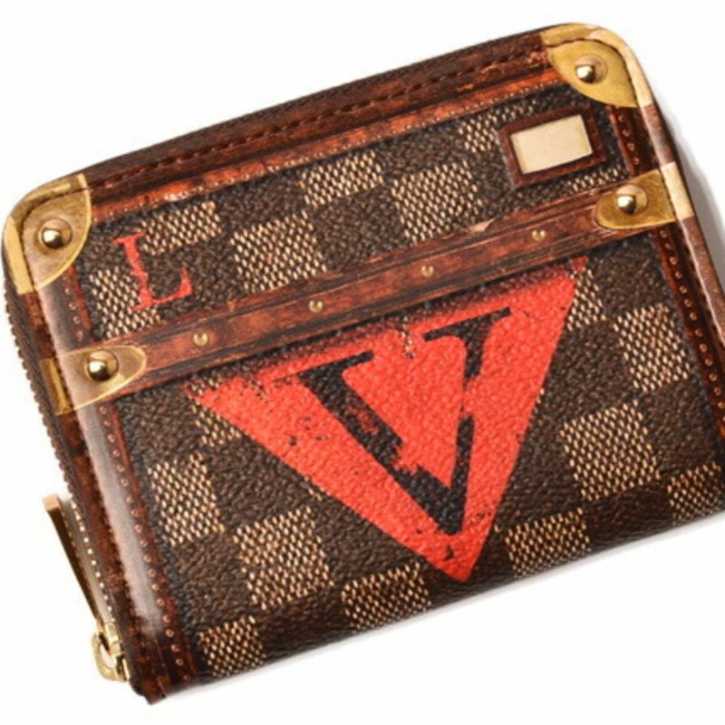 Louis Vuitton Coin Purse Card Case Isetan Store Limited LOUIS VUITTON Folded Wallet Zippy Trunk Time M63834 - Logoexplore - Image 2