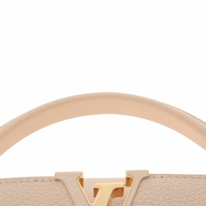 LOUIS VUITTON Capucines PM Beige Gradient M53250 Women's Taurillon Leather Handbag - Logoexplore - Image 4