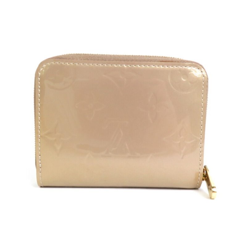 LOUIS VUITTON Coin Case Monogram Vernis Zippy Purse Beige Poodle Unisex M91762 - Logoexplore - Image 2