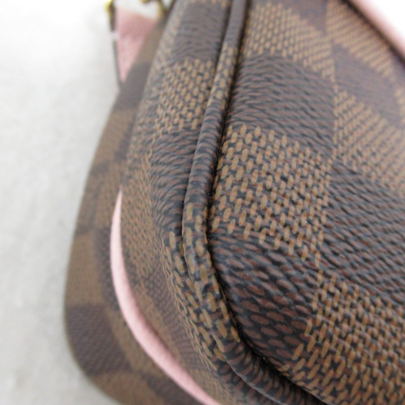 LOUIS VUITTON Clapton Shoulder Bag Pink Magnolia Damier PVC coated canvas N44244 - Logoexplore - Image 9