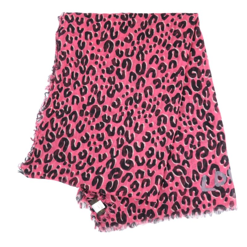 LOUIS VUITTON Etor leopard print stole cashmere/silk ladies - Logoexplore - Image 2