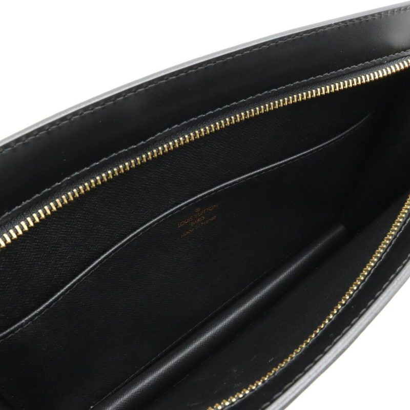 LOUIS VUITTON Epi Pochette Homme Second Bag Clutch Noir Black M52522 - Logoexplore - Image 4