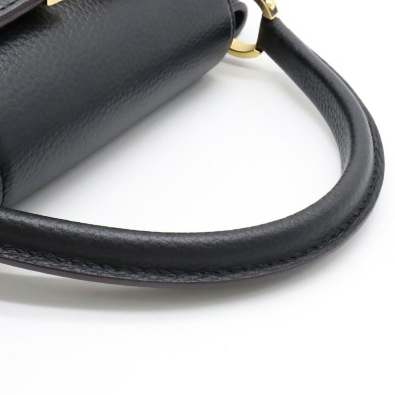 LOUIS VUITTON Capucines MM Handbag Shoulder Bag Taurillon Leather Black M42259 - Logoexplore - Image 4