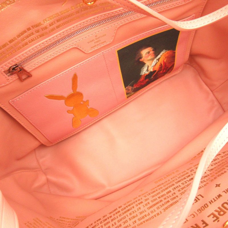 LOUIS VUITTON Fragonard Neverfull MM Pink Brown Masters collection PVC coated canvas M43319 - Logoexplore - Image 6