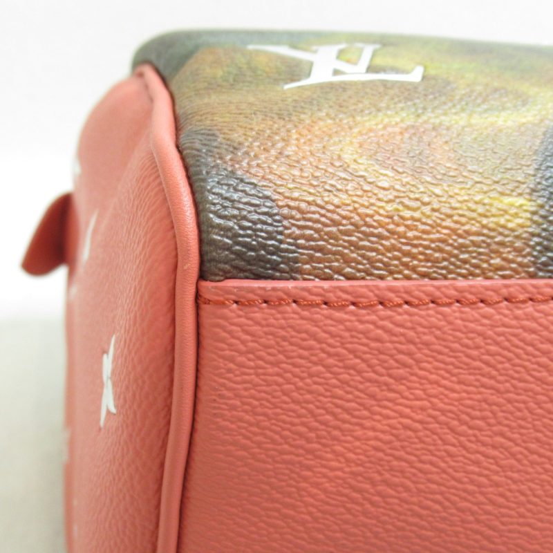 LOUIS VUITTON Da Vinci Speedy 30 Handbag Pink Masters collection PVC coated canvas M43372 - Logoexplore - Image 7