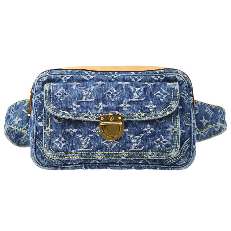 LOUIS VUITTON BUM BAG WAIST BAG INDIGO MONOGRAM DENIM M95347 38835 - Logoexplore