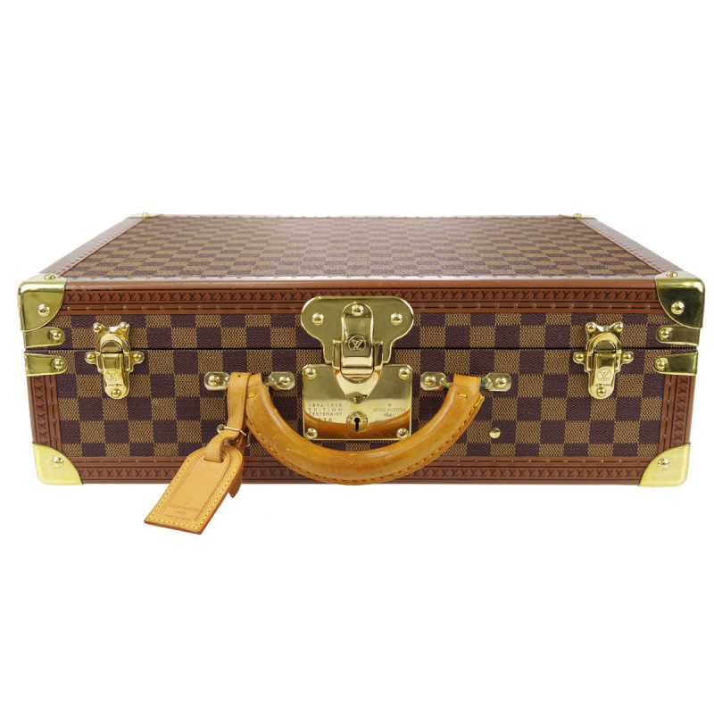 LOUIS VUITTON Cotteville 45 Trunk Suitcase Handbag Damier N21341 66860 - Logoexplore