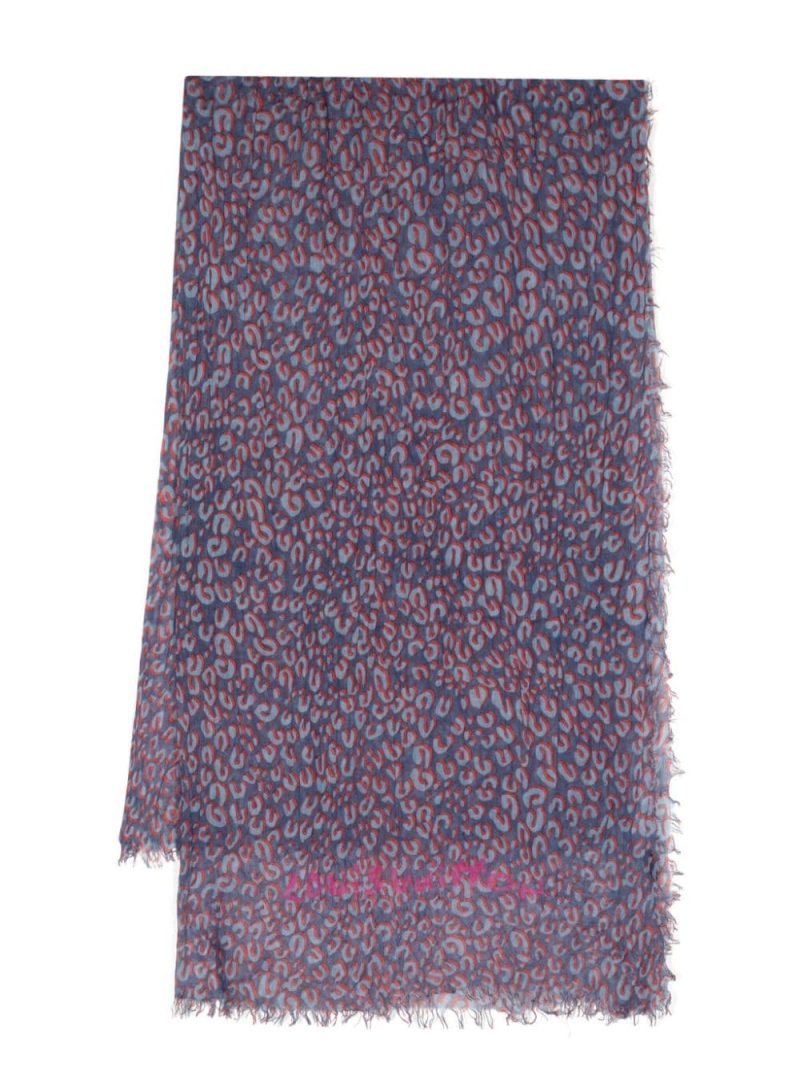 LOUIS VUITTON Cheetah Print Scarf - Logoexplore