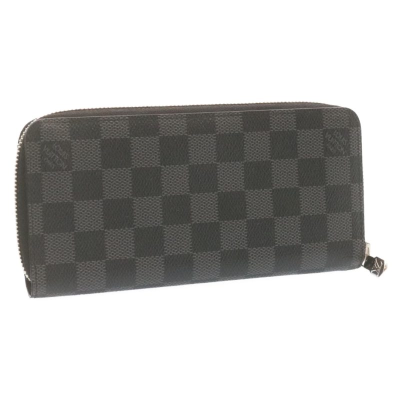 LOUIS VUITTON Damier Graphite Zippy Wallet Vertical Wallet - Logoexplore