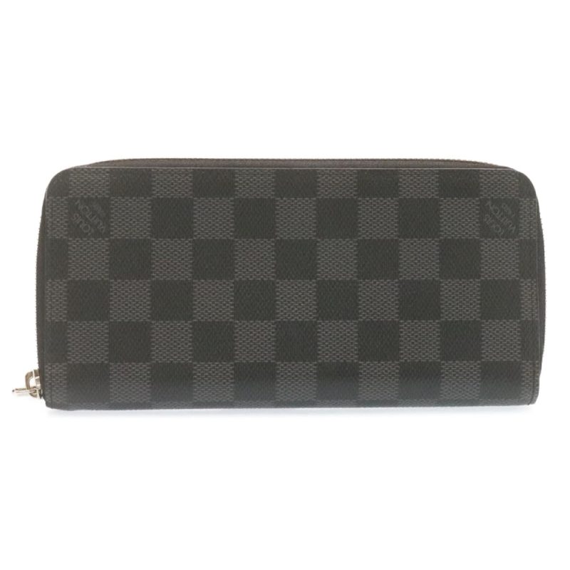 LOUIS VUITTON Damier Graphite Zippy Wallet Vertical Wallet - Logoexplore - Image 2