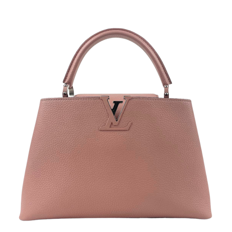LOUIS VUITTON Capucines MM Taurillon Leather Pink - Logoexplore