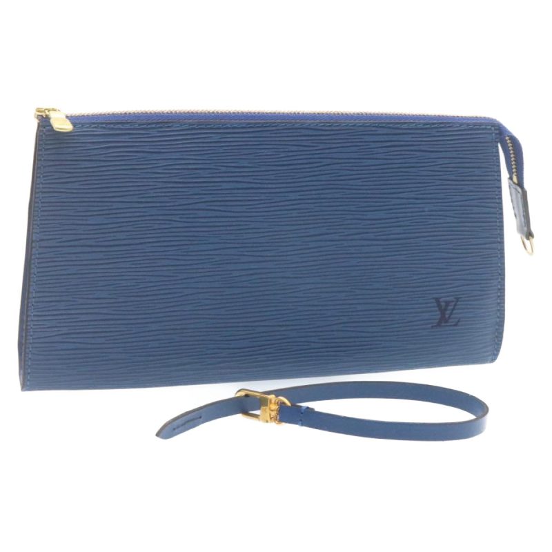 LOUIS VUITTON Epi Pochette Accessoires Pouch Blue M52945 23568A - Logoexplore