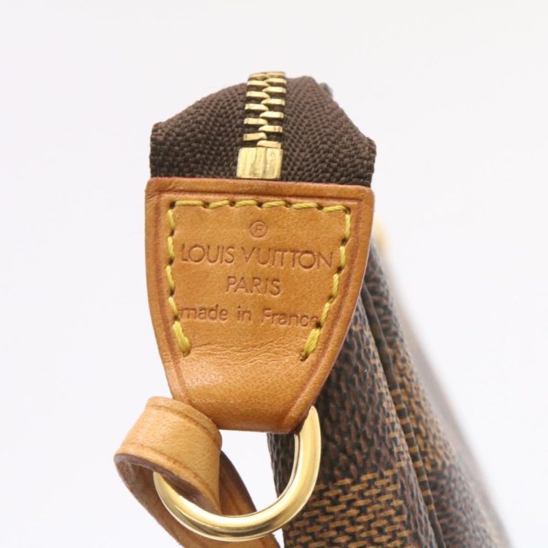 LOUIS VUITTON Damier Ebene Pochette 100th Accessoires Pouch N41206 25208A - Logoexplore - Image 9