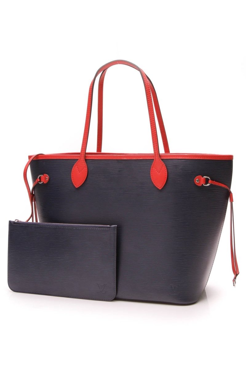 Louis Vuitton Epi Neverfull MM Tote Bag - Indigo Coquelicot - Logoexplore