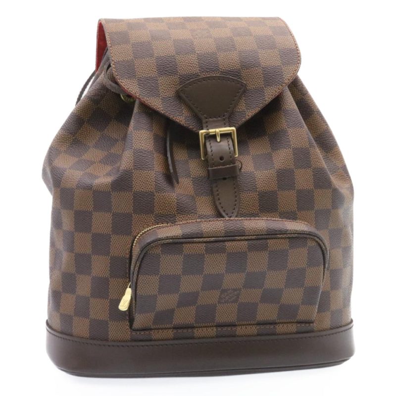 LOUIS VUITTON Damier Ebene Montsouris MM Backpack N51143 LV  26498A - Logoexplore