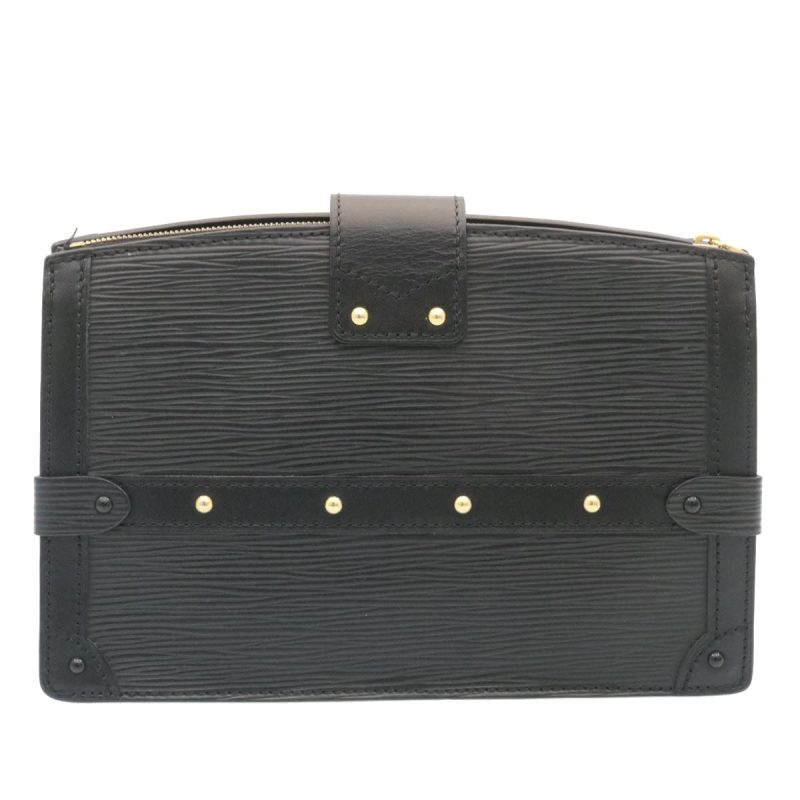 LOUIS VUITTON Epi Trunk Clutch 2Way Shoulder Bag Black M53052 28382A - Logoexplore - Image 2