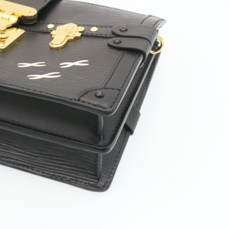 LOUIS VUITTON Epi Trunk Clutch 2Way Shoulder Bag Black M53052 28382A - Logoexplore - Image 7