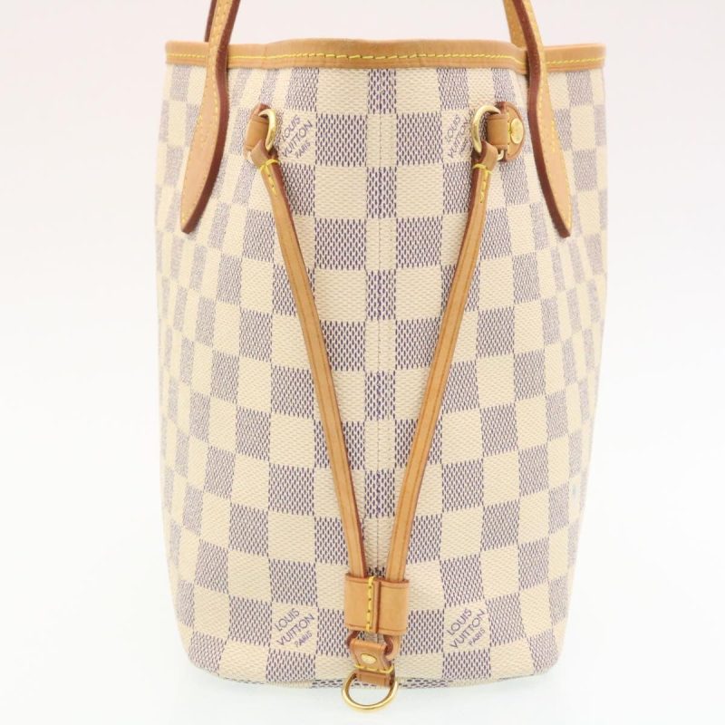 LOUIS VUITTON Damier Azur Neverfull PM Tote Bag N41362 29025 - Logoexplore - Image 4
