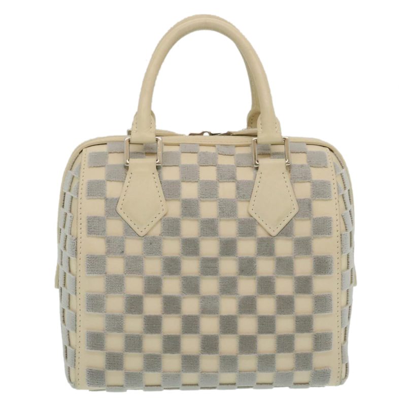 LOUIS VUITTON Damier Cubic Speedy Cube PM Hand Bag White M48909 LV  29243A - Logoexplore - Image 2