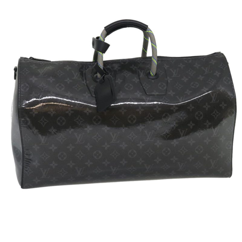 LOUIS VUITTON Eclipse Glaze Keepall Bandouliere 50 Boston Bag M43901 Auth 29548A - Logoexplore