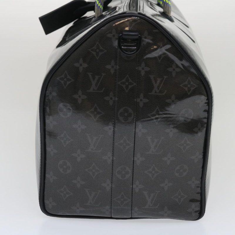 LOUIS VUITTON Eclipse Glaze Keepall Bandouliere 50 Boston Bag M43901 Auth 29548A - Logoexplore - Image 3