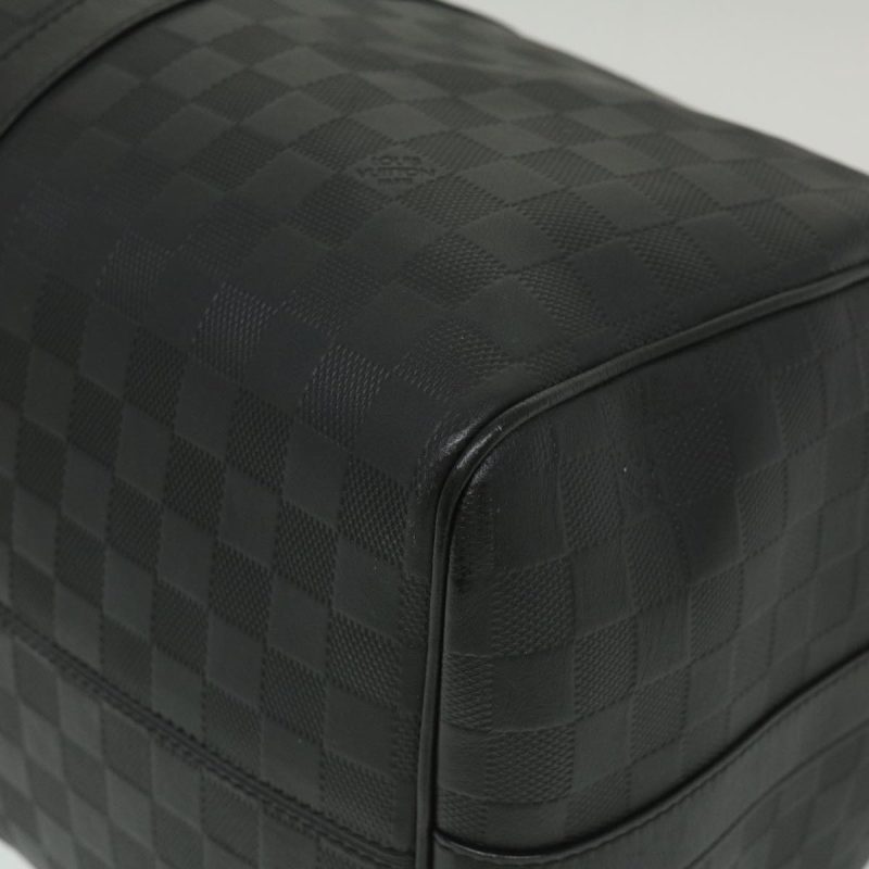 LOUIS VUITTON Damier Infini Keepall Bandouliere 45 Boston Bag N41145 LV 29957A - Logoexplore - Image 8
