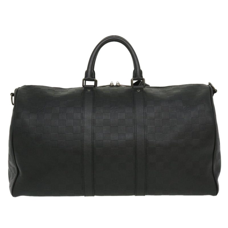 LOUIS VUITTON Damier Infini Keepall Bandouliere 45 Boston Bag N41145 LV 29957A - Logoexplore - Image 2