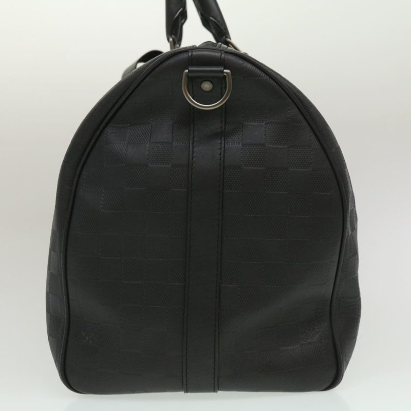 LOUIS VUITTON Damier Infini Keepall Bandouliere 45 Boston Bag N41145 LV 29957A - Logoexplore - Image 3