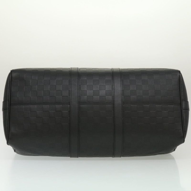 LOUIS VUITTON Damier Infini Keepall Bandouliere 45 Boston Bag N41145 LV 29957A - Logoexplore - Image 5