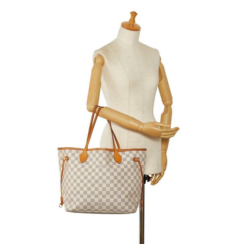 LOUIS VUITTON Damier Azur Neverfull MM Tote Bag - Logoexplore - Image 10