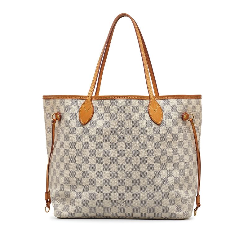 LOUIS VUITTON Damier Azur Neverfull MM Tote Bag - Logoexplore