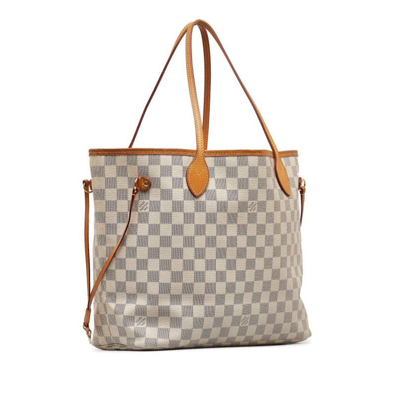 LOUIS VUITTON Damier Azur Neverfull MM Tote Bag - Logoexplore - Image 2