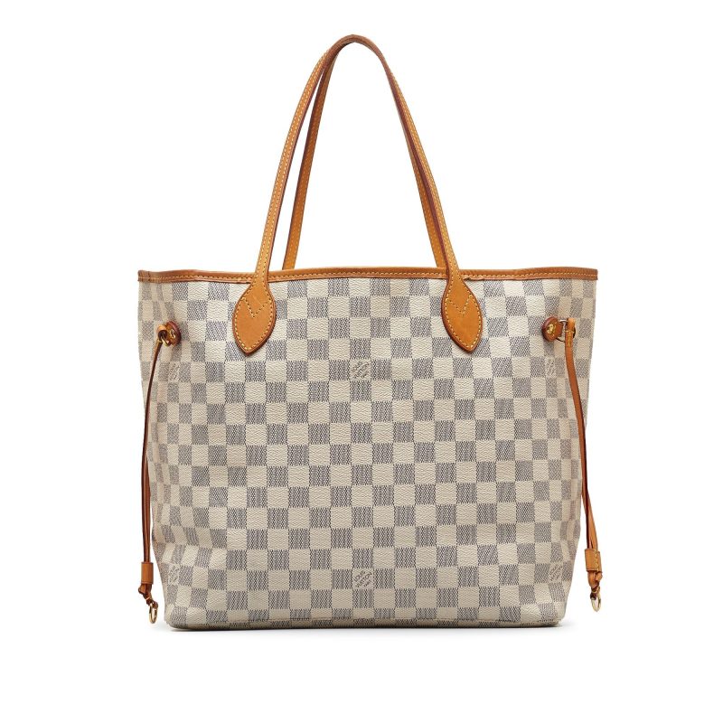 LOUIS VUITTON Damier Azur Neverfull MM Tote Bag - Logoexplore - Image 3