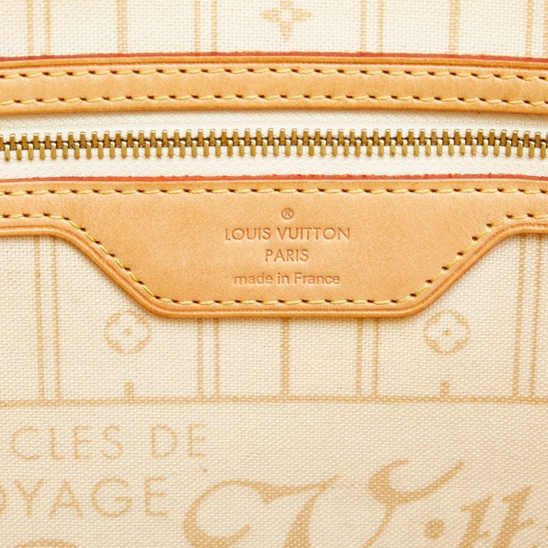 LOUIS VUITTON Damier Azur Neverfull MM Tote Bag - Logoexplore - Image 5