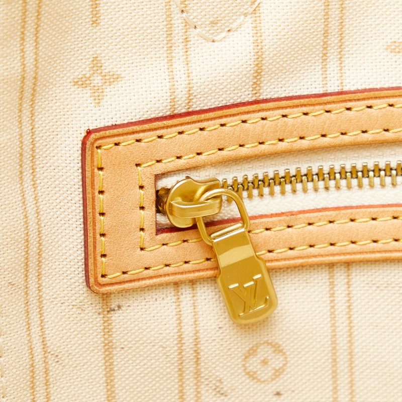 LOUIS VUITTON Damier Azur Neverfull MM Tote Bag - Logoexplore - Image 9
