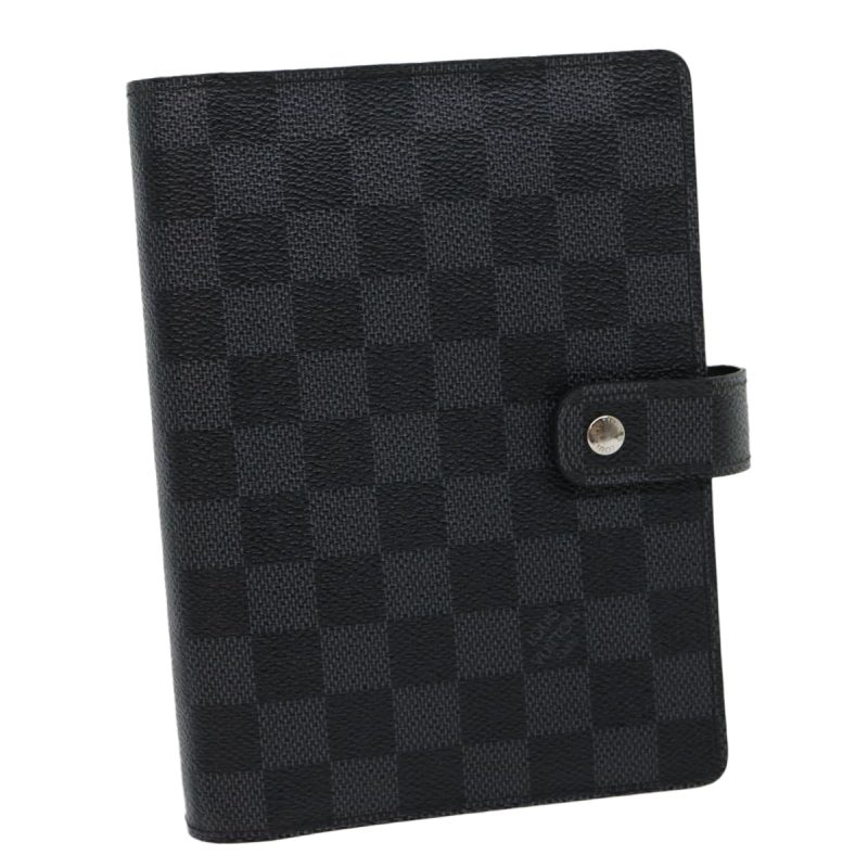 LOUIS VUITTON Damier Graphite Agenda MM Day Planner Cover 30237A - Logoexplore