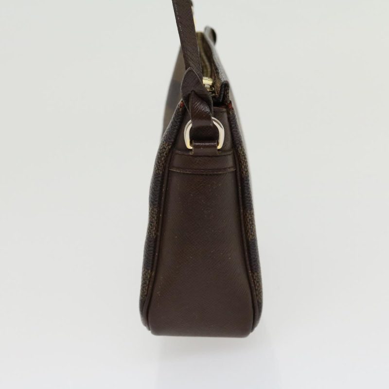 LOUIS VUITTON Damier Ebene Trousse Makeup Hand Pouch N51982 30445 - Logoexplore - Image 4