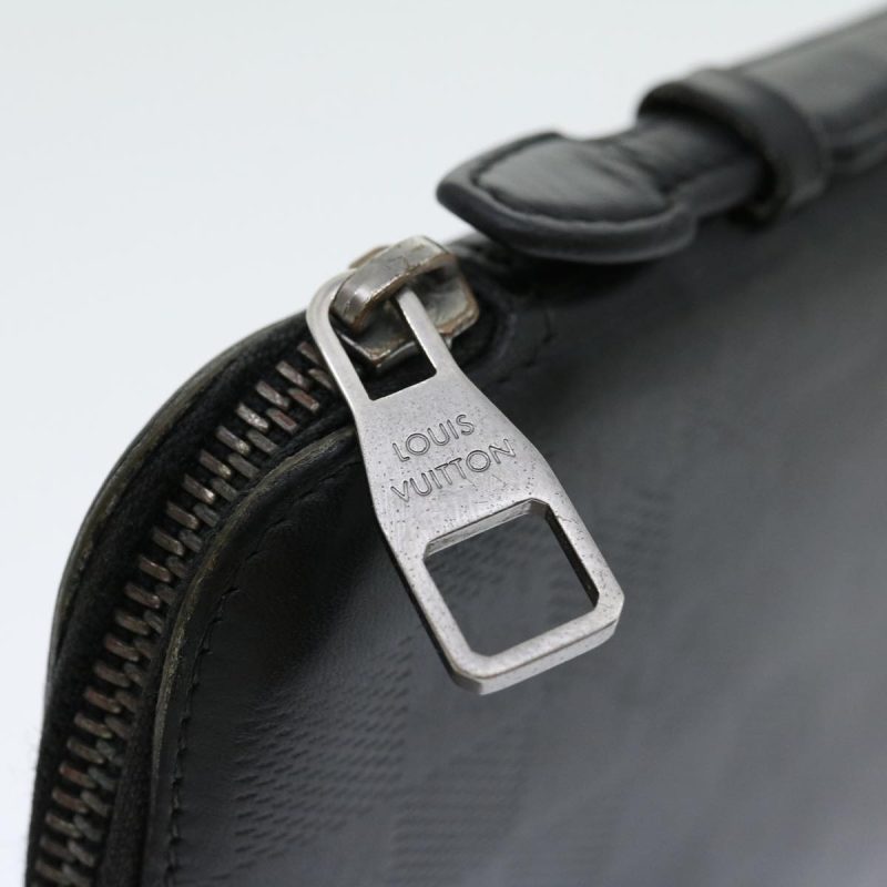 LOUIS VUITTON Damier Infini Atoll Travel Case Black N41380 30675 - Logoexplore - Image 9