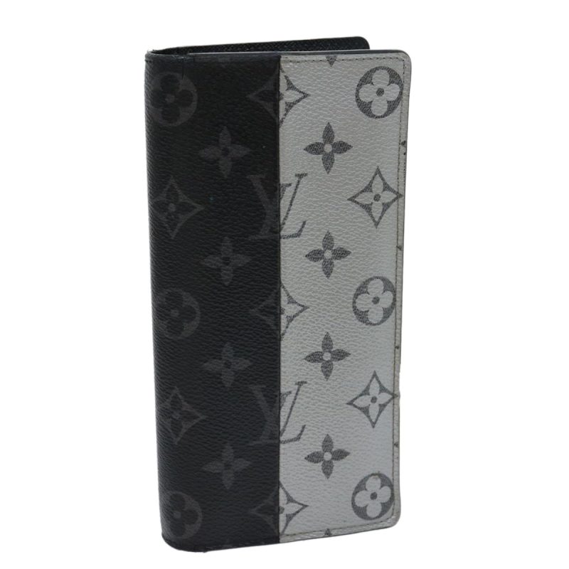 LOUIS VUITTON Eclipse Split Portefeuille Braza Long Wallet M63027 LV 30731A - Logoexplore