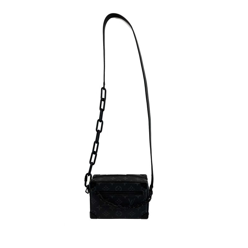 LOUIS VUITTON Excellent Mini Soft Trunk Monogram Eclipse Black Handbag - Logoexplore - Image 2