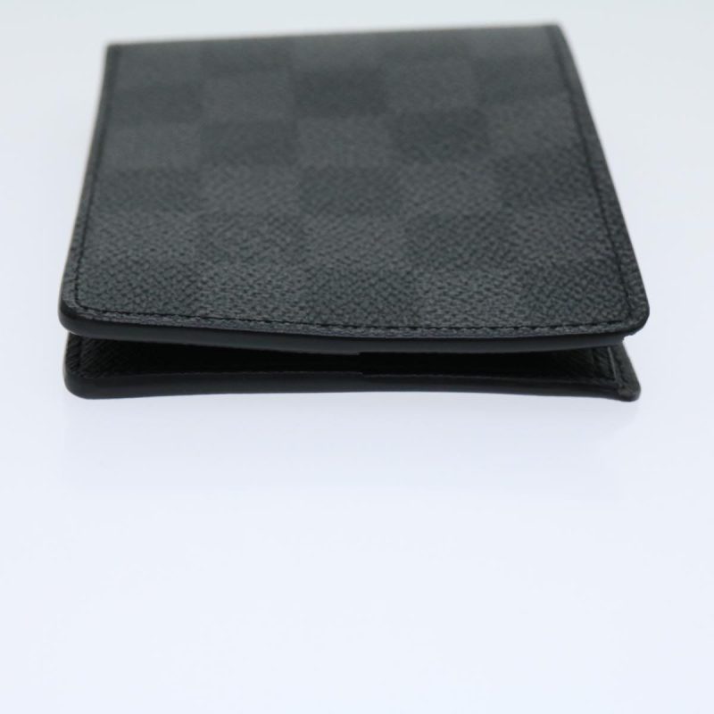 LOUIS VUITTON Damier Graphite Portefeuille Slender Wallet N63261 LV 31031A - Logoexplore - Image 4